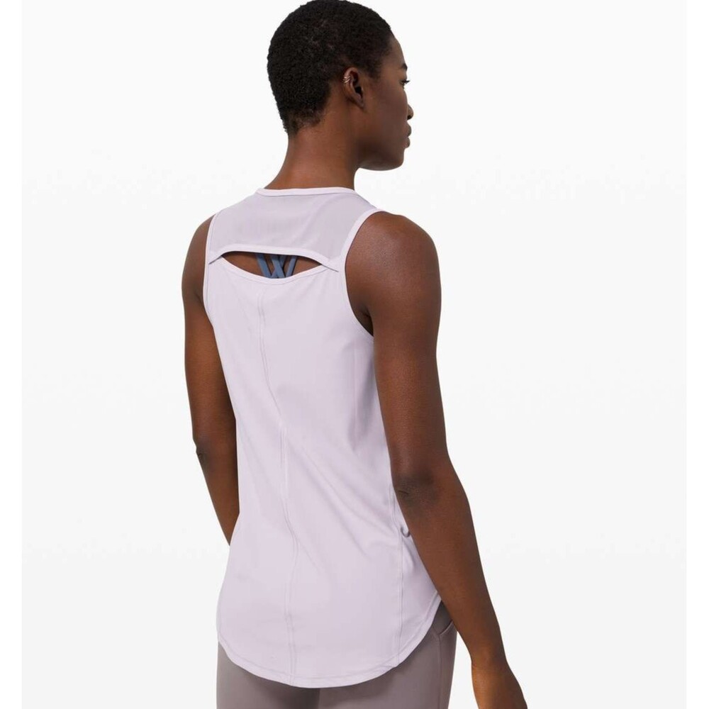 Lululemon Sculpt Tank Women's Small Stargaze Pale Pink Sleeveless Cutout W1CFUS